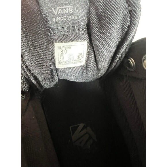 Vans Women’s Shoes Size 8 Ward Iridescent Black SK8 Hi Top Sneakers Skater EUC - Picture 6 of 7